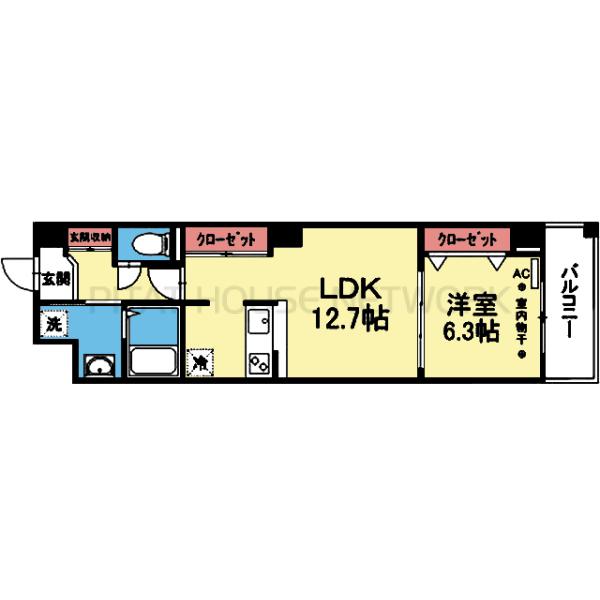 バルコニー南東向きです