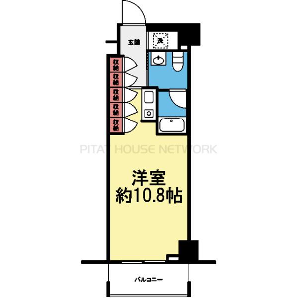 洋室10.8帖！