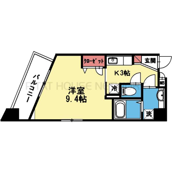 南西向き角部屋です