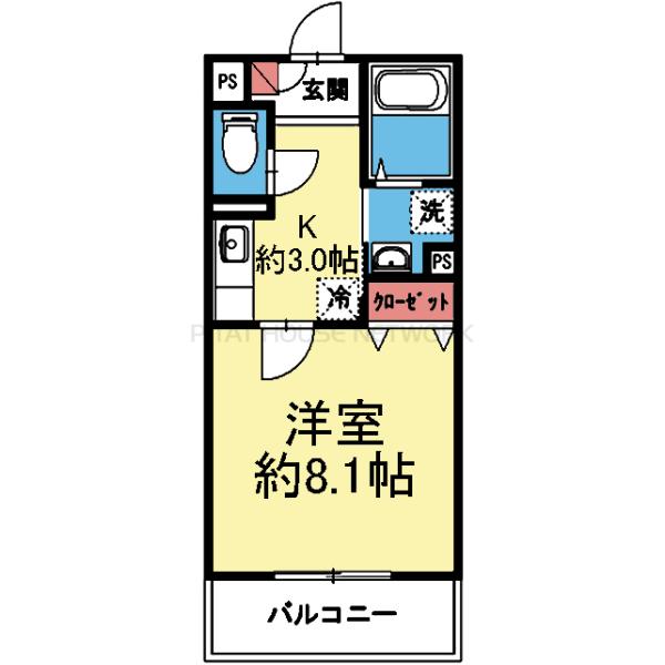 居室8.1帖！