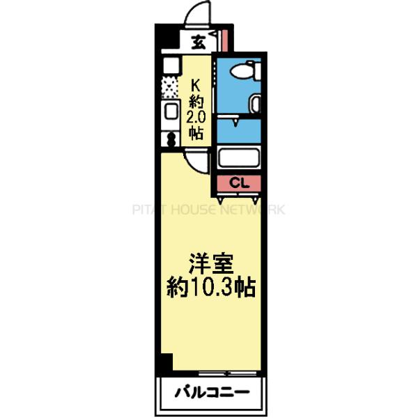 最上階・南向きです