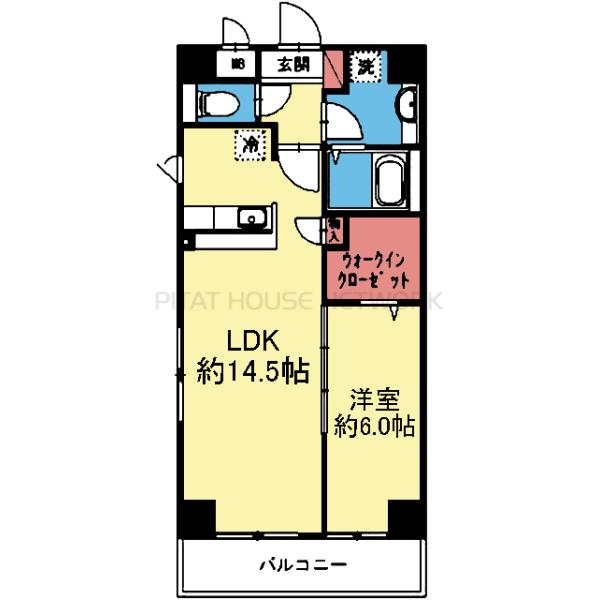 南西向きの1LDK