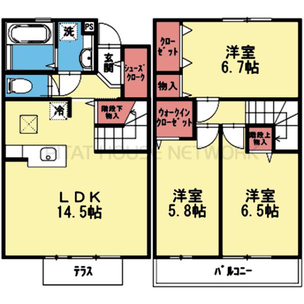 全室洋室の3LDK