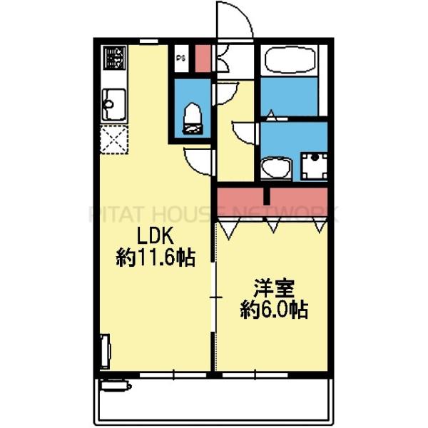 最上階1LDK