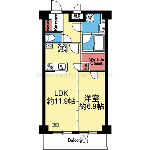 WIC付き1LDK