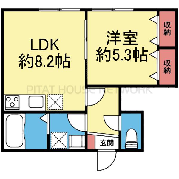 西向き1LDK
