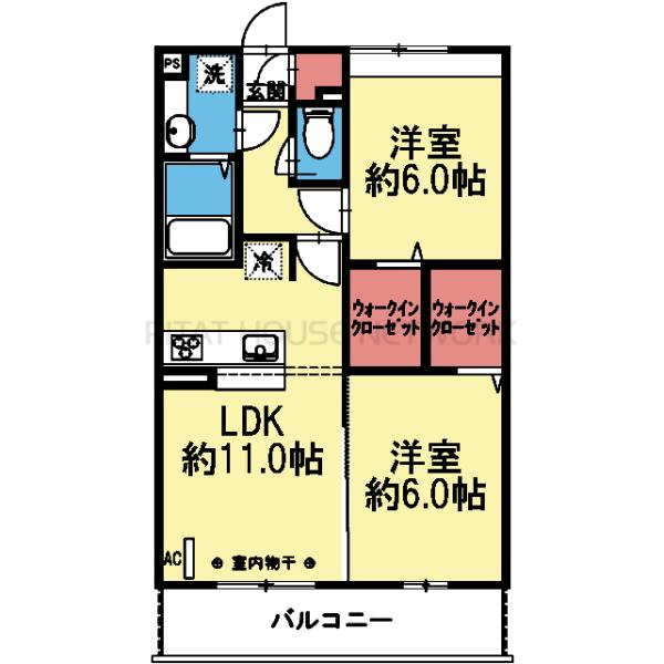 2室ともWIC付き