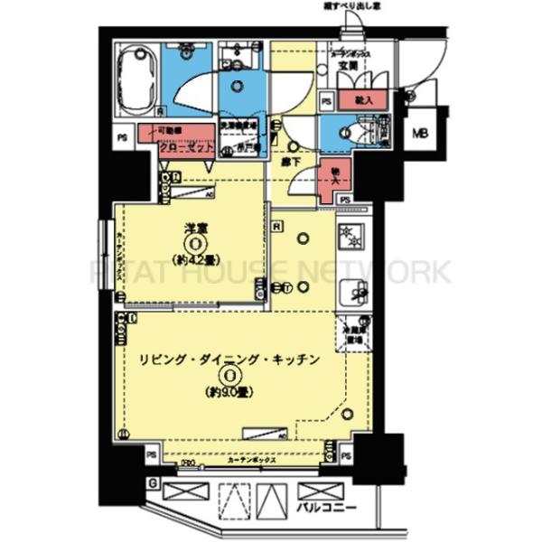 2面採光の角部屋です