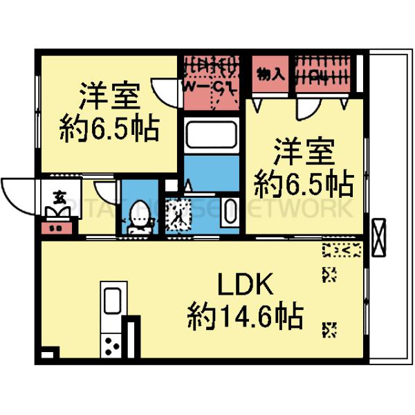WIC付き2LDK