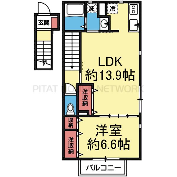 玄関は1階です