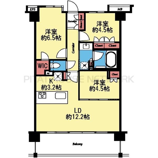 全室洋室の3LDK