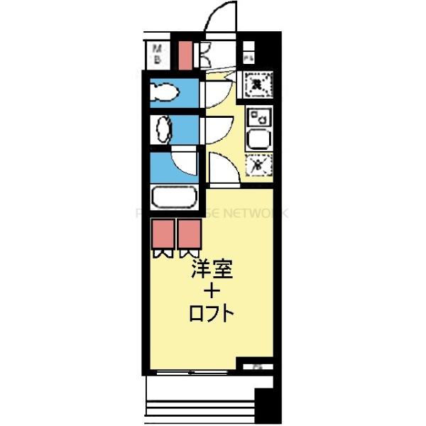 ロフト付き1K