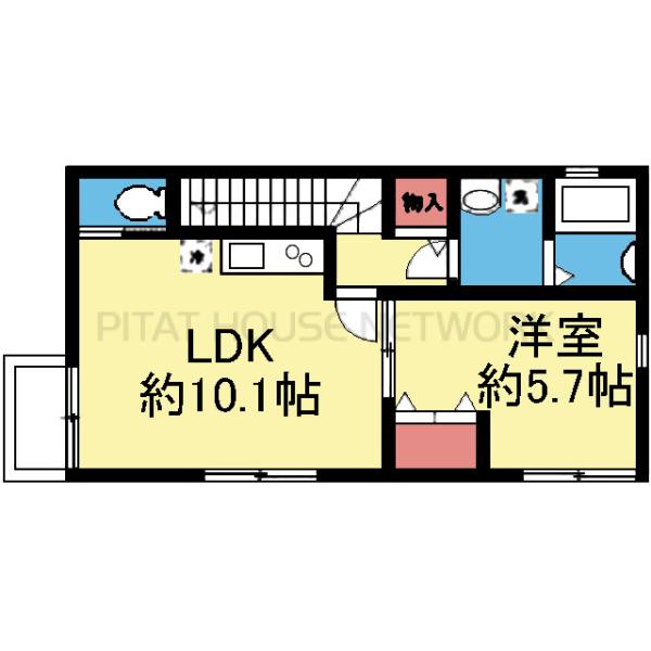 玄関は1階にあります