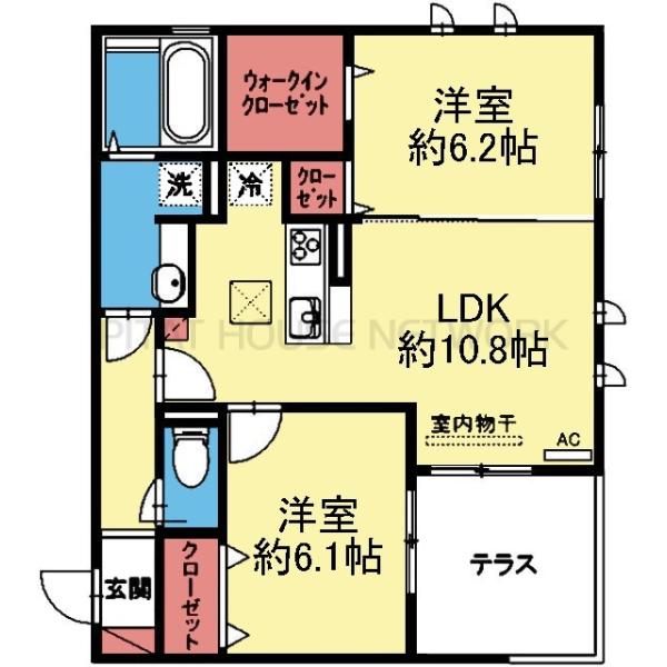WIC付き2LDK