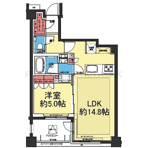 玄関SIC付き1LDK