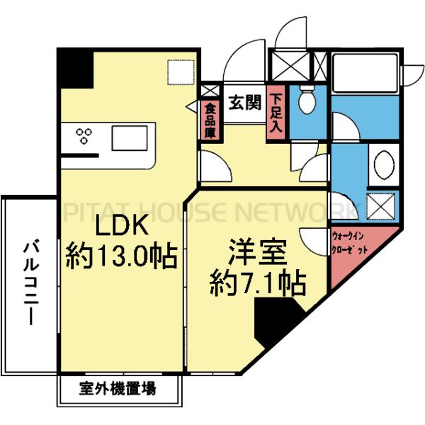 北向き東側角部屋です