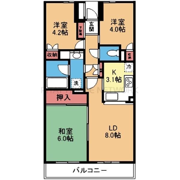 南向き3LDK