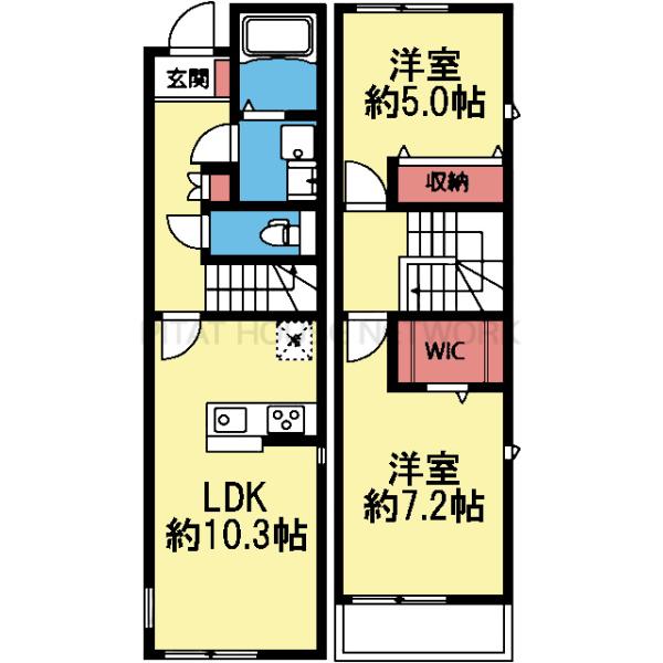 2室とも2面採光の洋室です