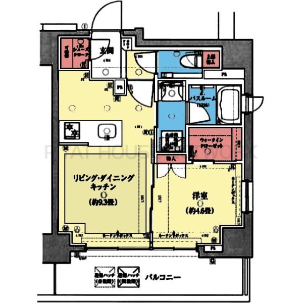 WICとSICで収納豊富な1LDK
