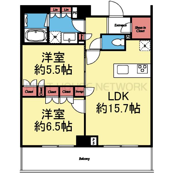 玄関SIC付き2LDK