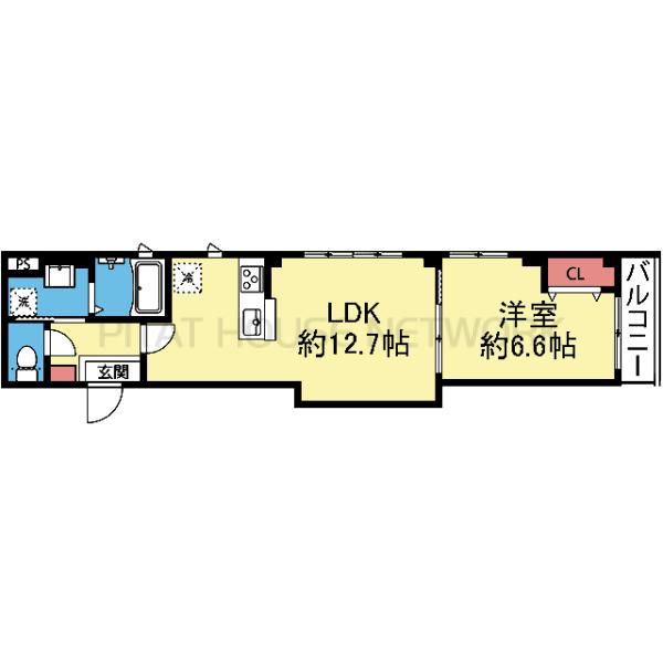 2面採光の角部屋です