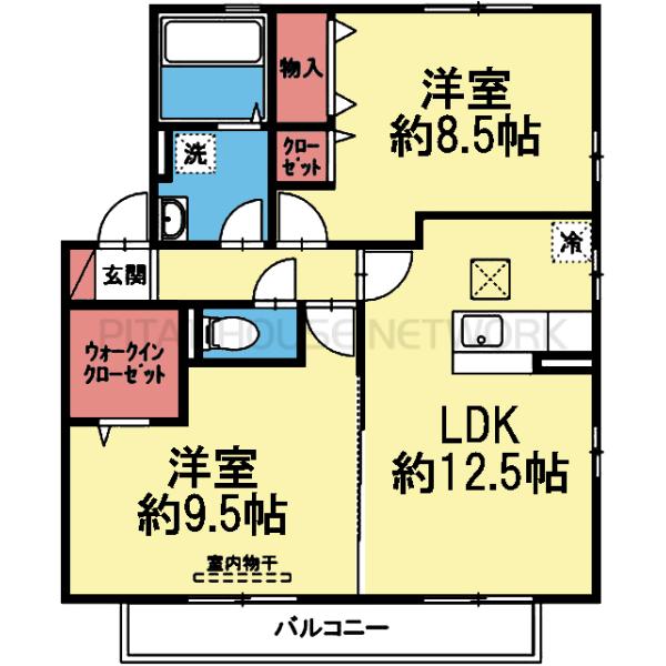 南向きの東側角部屋です