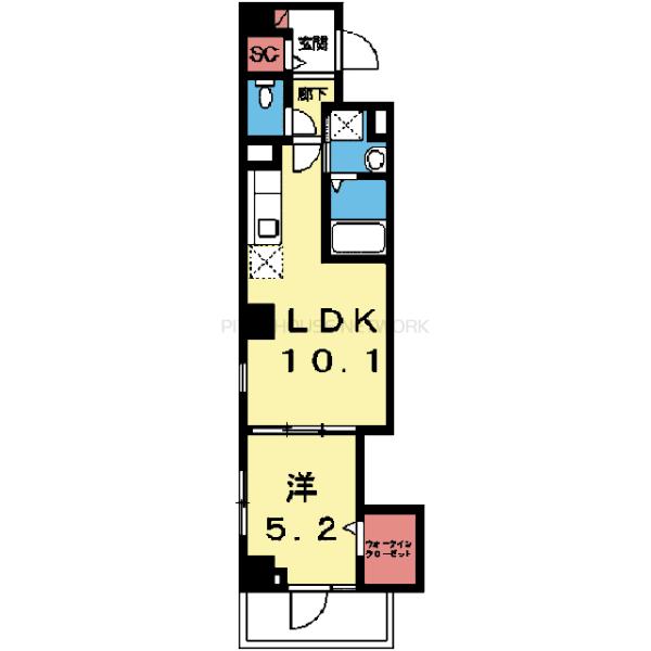 WIC付き1LDK