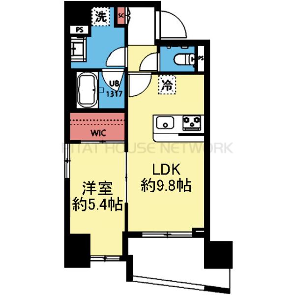 WIC付き1LDK
