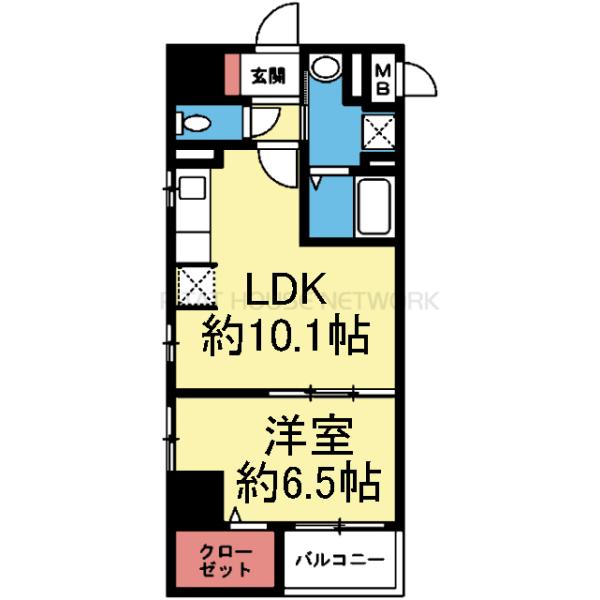 南向き西側角部屋