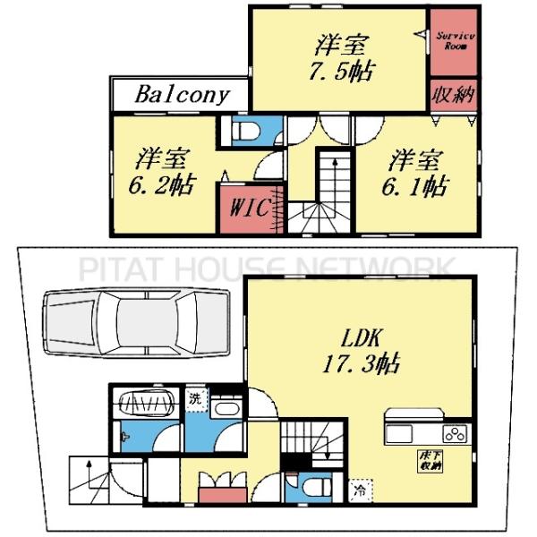 全室洋室の3LDK