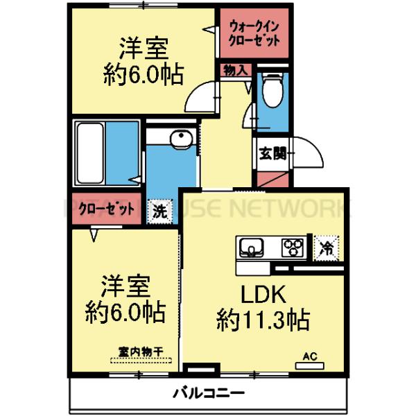 WIC付き2LDK