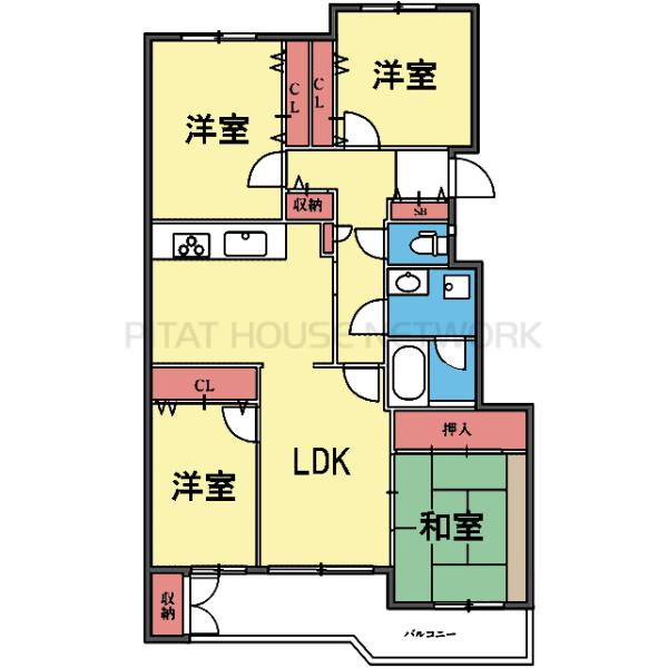 西向き4LDK