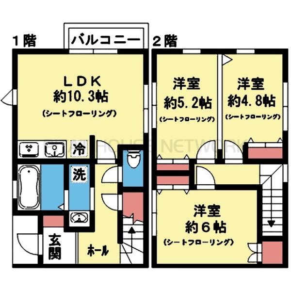 全室洋室の3LDK