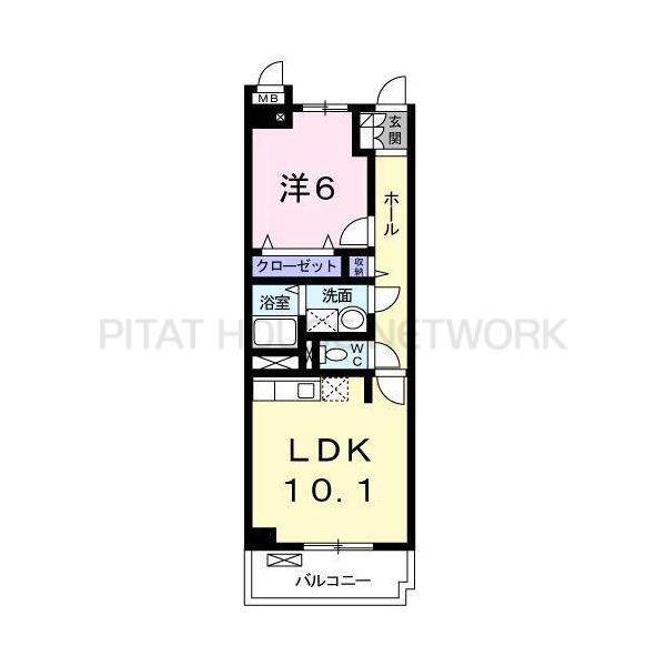 1LDK貸マンションです！