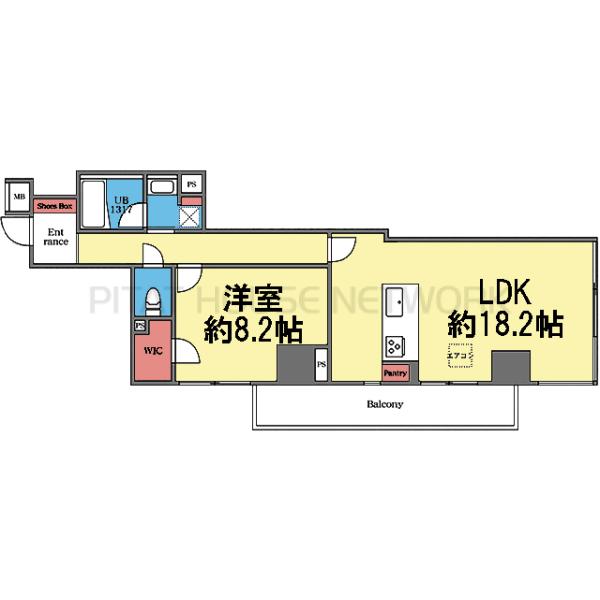 南向きの東側角部屋