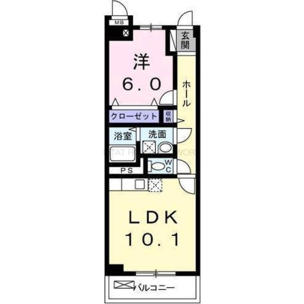 1LDK貸マンションです！