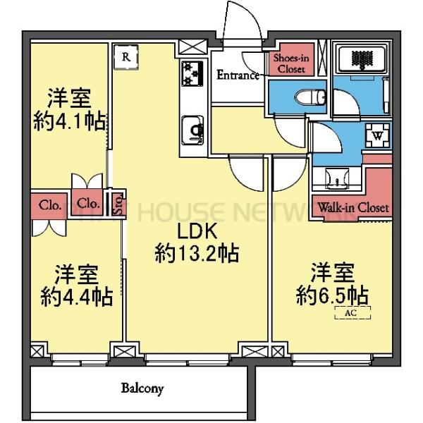 収納豊富な3LDK