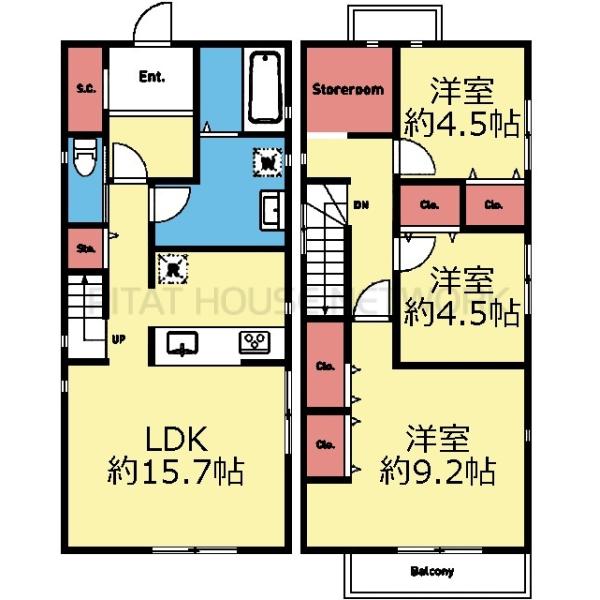 全室洋室の3LDK