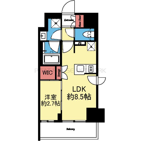 WIC付き1LDK