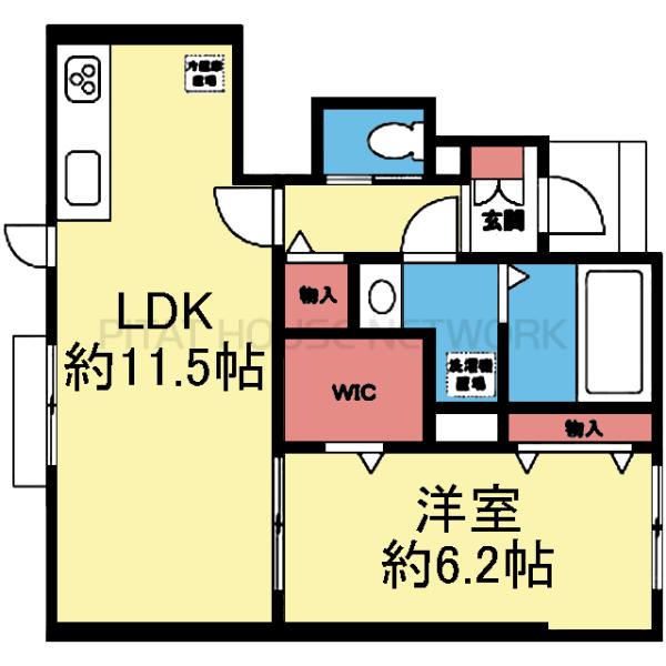 WIC付き1LDK