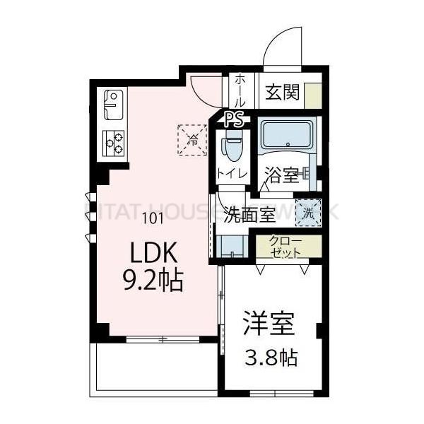 1LDK貸マンションです！