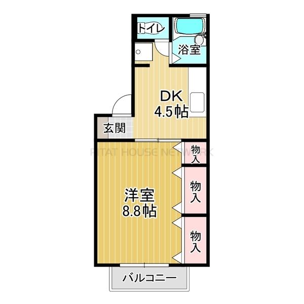 １階角部屋