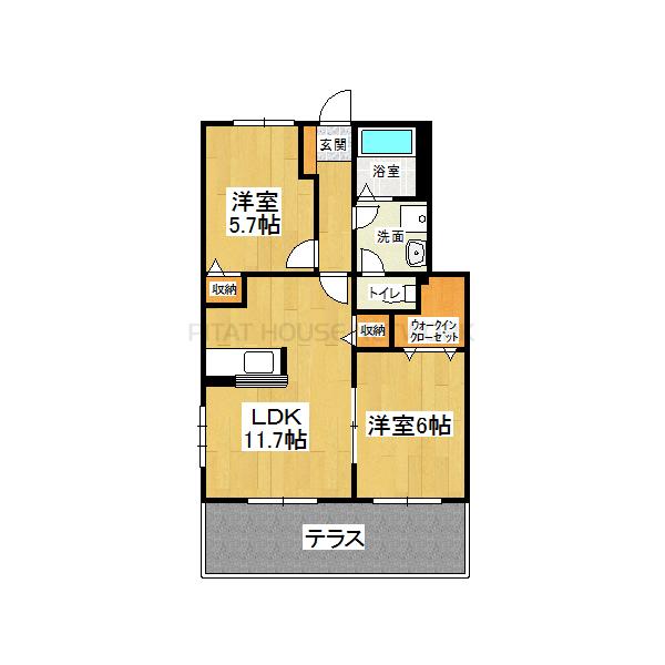 １階・角部屋
