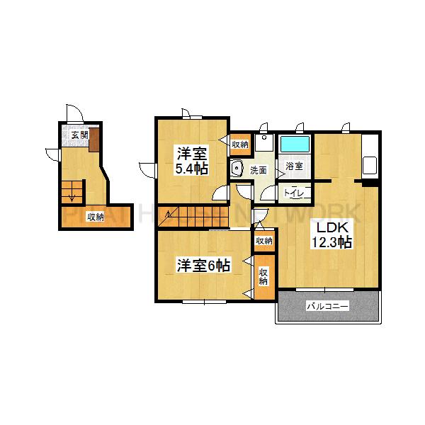 ２階・角部屋