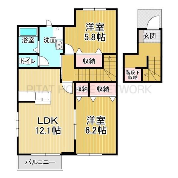 ２階・角部屋