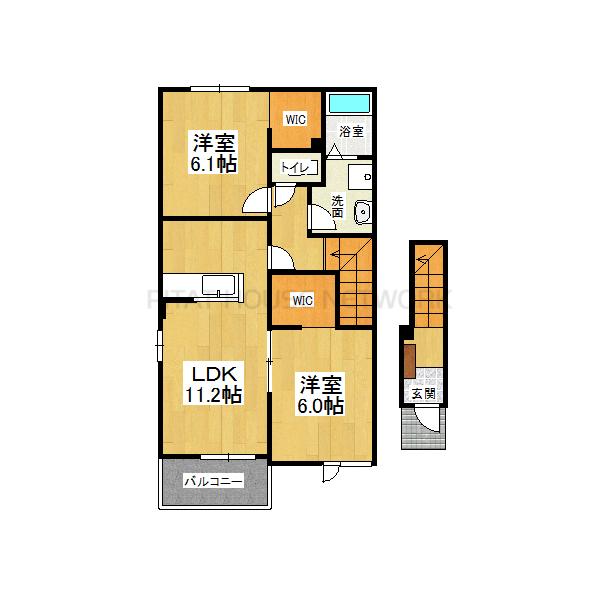 ２階角部屋