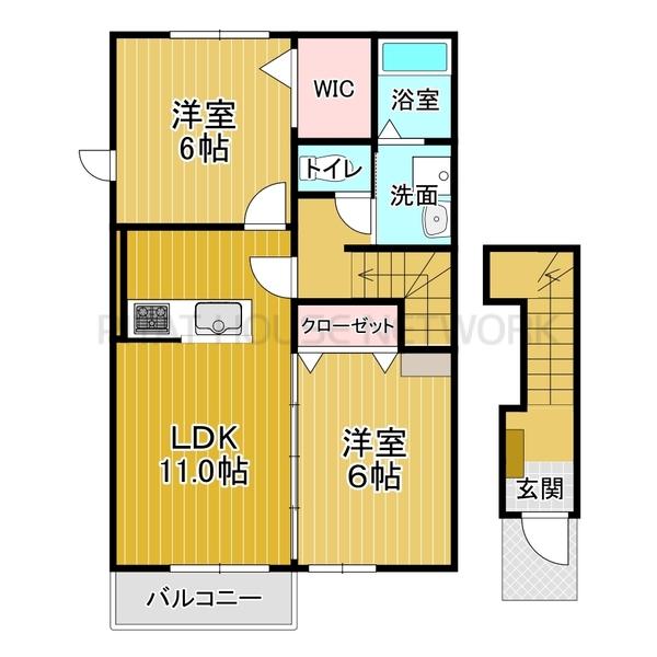 ２階角部屋