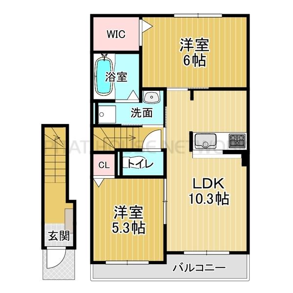 ２階中部屋