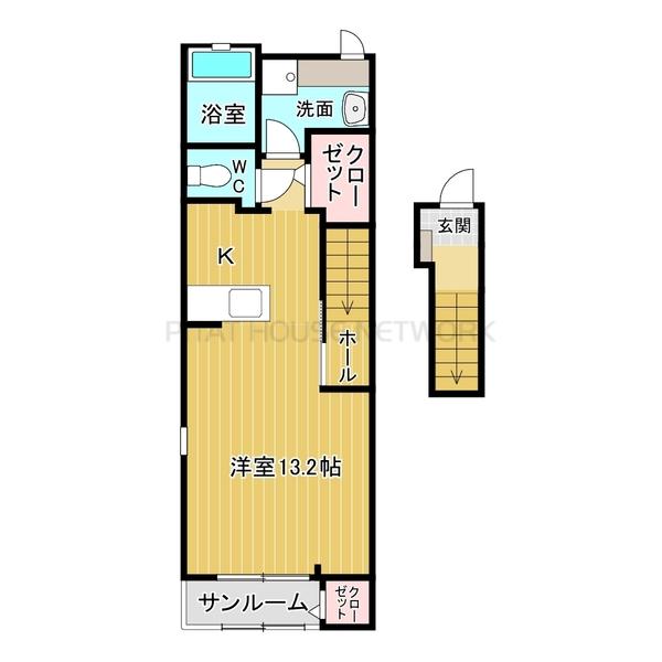２階・角部屋