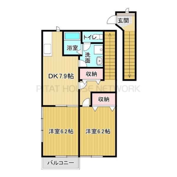 2階・角部屋